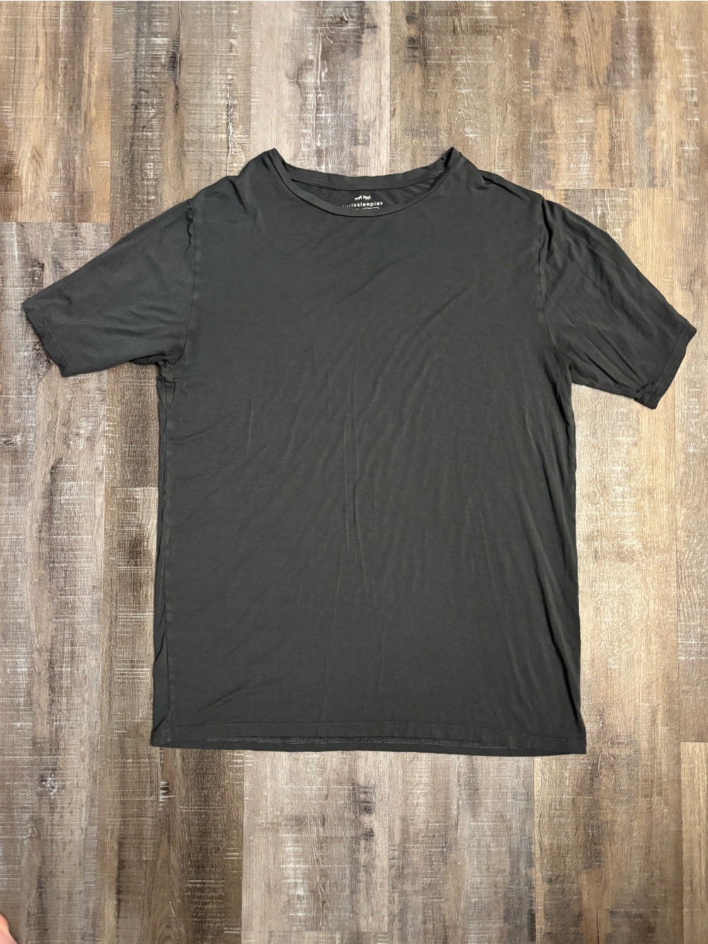 Little Sleepies Men's Bamboo Pajama Shirt Lounge Top Charcoal Gray Size Large